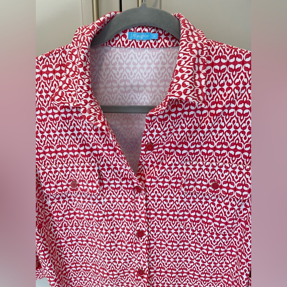 J. McLaughlin Button down blouse - Picture 4 of 8